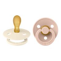 BIBS Colour Latex Symetrisk Napp Ivory/Blush - Strl. 2
