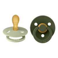 BIBS Colour Latex Symetrisk Napp Sage/Hunter Green - Strl. 1