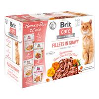Brit Care Cat smakportioner, 4 varianter i sås - 12 st