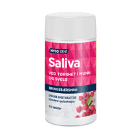 Nycodent Saliva Sugtabletter Hallon - 100 st
