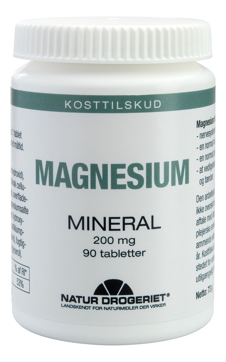 Köp Natur Drogeriet Magnesium 200 mg - 90 tabletter på Med24.se