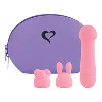FeelzToys Bullet Vibrator m. 2 extra tillbehör - Bunny