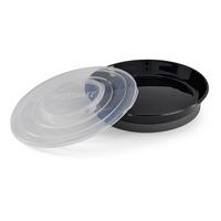 Twistshake Tallrik med lock - svart