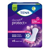 TENA Discreet Protect+ Maxi Night Inkontinensskydd - 6 st