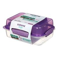 Sistema Lunch Stack Rectangle 1,8 L - Lila