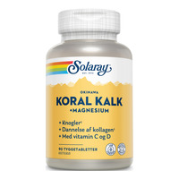 Solaray Koral Kalk + Magnesium - 90 tuggtabletter