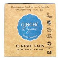 Ginger Organic Wings Nattbinda med vingar eko - 10 st