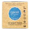 Ginger Organic Wings Nattbinda med vingar eko - 10 st i ekologisk bomull