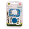 Barnets Favorit Nappar silikon 0-6 mån. - Blå/vit - 2 st