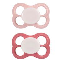 Barnets Favorit Nappar silikon 0-6 mån - Rosa/ljusrosa - 2 st