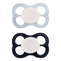 Barnets Favorit Nappar silikon 6 mån+ - Blå/ljusblå - 2 st