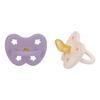 Hevea Sut, 3- 36 mdr, Ortodontisk, Lavender & Powder Pink - 2 st