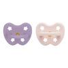Hevea Sut, 3- 36 mdr, Ortodontisk, Lavender & Powder Pink - 2 st