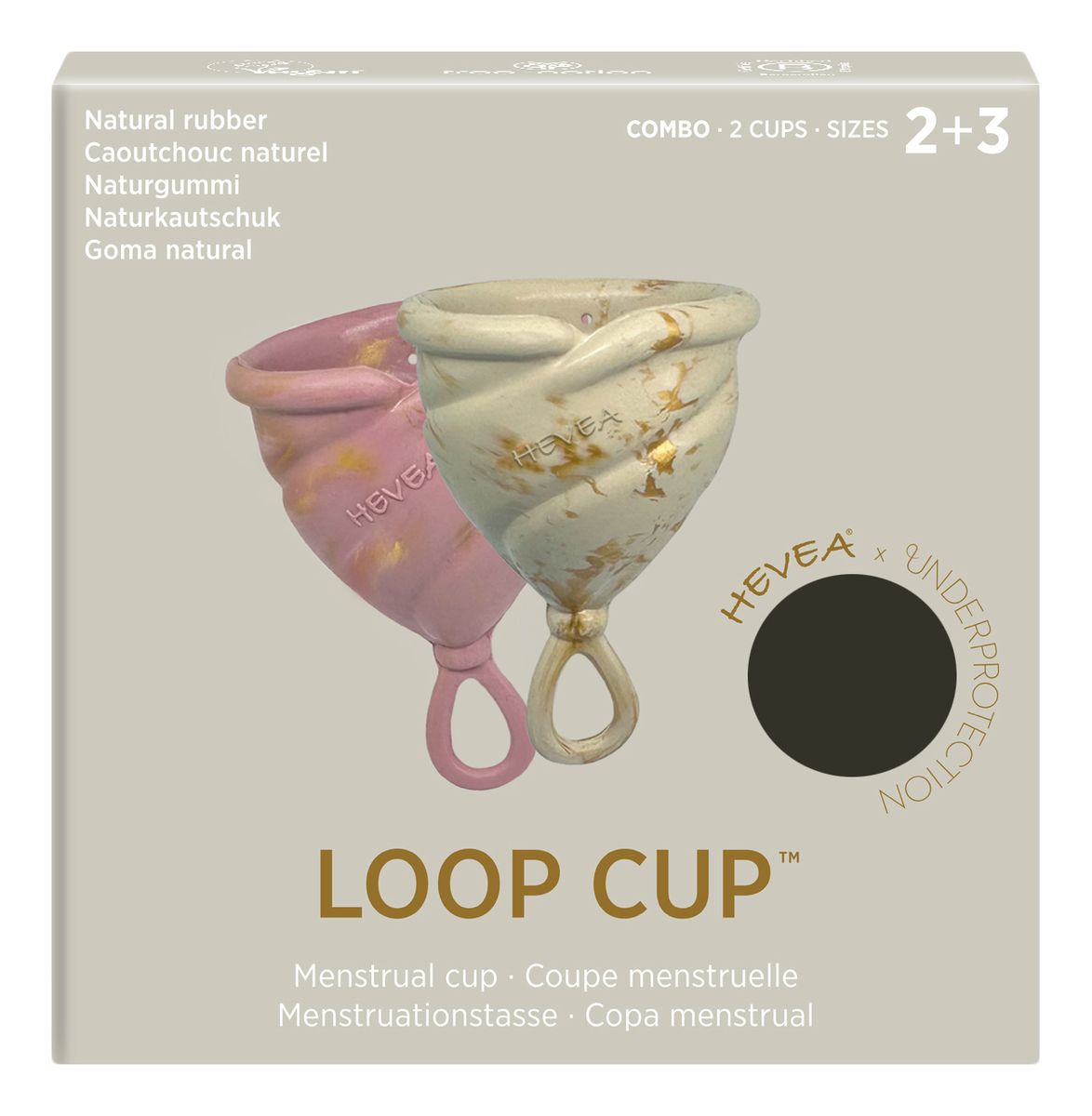 LOOP Menskopp size 2+3 Combo-Pack, Golden Sand & Golden Rosewood - 2 st