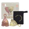 Hevea LOOP Menskopp size 2+3 Combo-Pack, Golden Sand & Golden Rosewood - 2 st