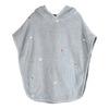 Filibabba Strandponcho med broderi GOTS - Pearl Blue - 1 st