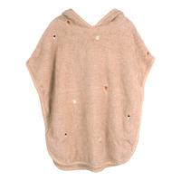 Filibabba Strandponcho med broderi GOTS - Frappé - 1 st