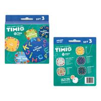 TIMIO Disc Set 3 - Äventyr, Tid, Grönsaker, Alfabet A-L och Alfabet M-Z - 1 st