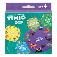 TIMIO Disc Set 4 -  Barnsånger, sagor, dinosaurier och små insekter - 1 st