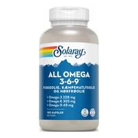 Solaray All Omega 3-6-9 - 180 kapslar