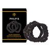 Philip B Petite Black Scrunchie - 3 st