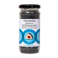 Clearspring Gomashio Svart Sesam m. havssalt, eko - 100 g