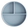 Mushie Silikontallrik med fack - Powder Blue