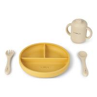 SARO BABY Food & Fun Silicone Silikonservis - Mustard - 1 set