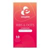 EasyGlide Ribs and Dots kondomer - 10 st