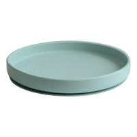 Mushie Silikontallrik - Cambridge Blue