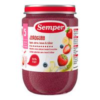 Semper Fruktpuré med jordgubbar, äpplen, päron, bananer och blåbär 5 mån+ - 190 g