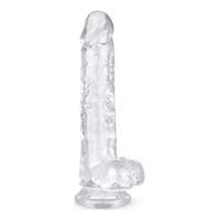 Addiction Jelly Dildo with balls - 19 cm
