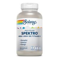 Solaray Spektro Multi-Vita-Min utan järn och vitamin K - 300 kapslar