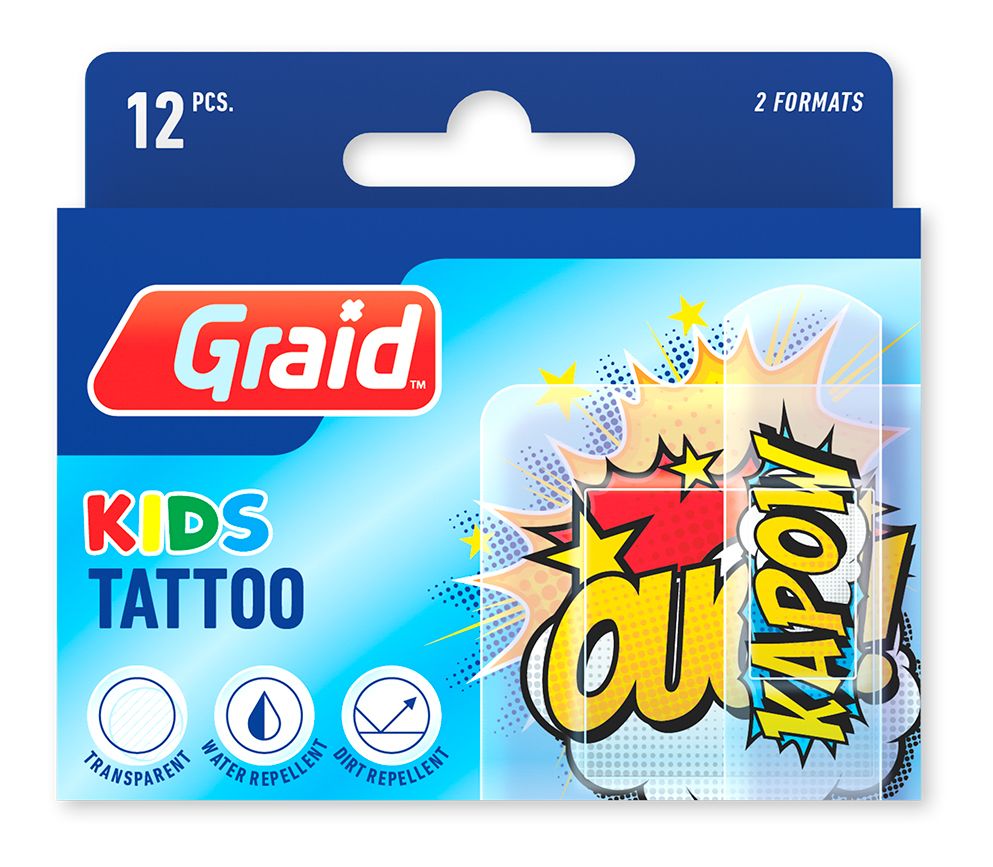 Tattoo Effect Plåster Words - 12 st