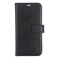 RadiCover iPhone 15 Wallet Case 2i1 Anti-strålning Läder MagS - Svart