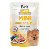 Brit Mini med kanin och lax i sås  - 85 g