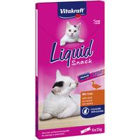 Vitakraft Cat Liquid Snack, anka och beta-glukaner - 6x15 g
