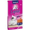 Vitakraft Cat Liquid Snack, anka och beta-glukaner - 6x15 g