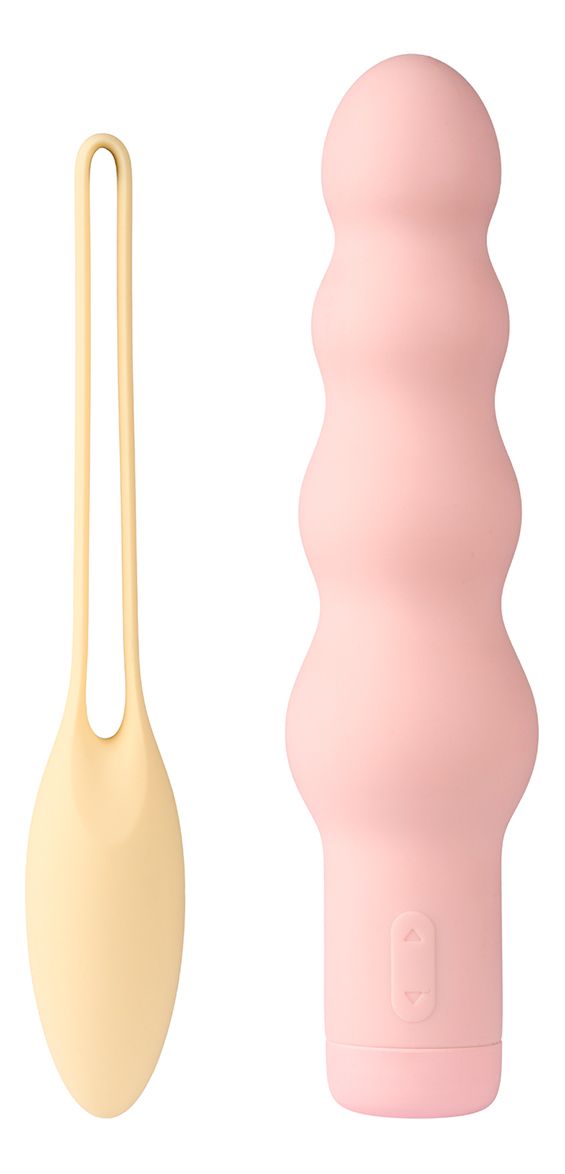 Beaded Dildo och Bäckenbottenkula Pleasure Set - 55 g