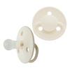 2 st klassiska, vita silikonnappar från Mininor till barn från 0 månader Med24.se