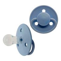 Mininor Silikonnapp 6 mån+ blå - 2 st