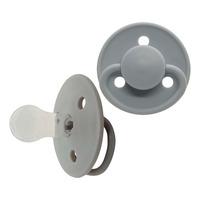 Mininor Silikonnapp 6 mån+ grå - 2 st