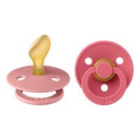 BIBS Colour Latex Anatomisk Dusty Pink/Coral 2 pack - Strl 2