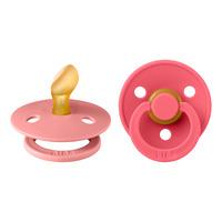 BIBS Colour Latex Anatomisk Dusty Pink/Coral 2 pack - Strl 1