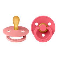 BIBS Colour Latex Symmetrisk Dusty Pink/Coral 2 pack - flera storlekar