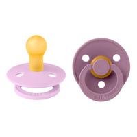 BIBS Colour Latex Rund Violet Sky/Mauve 2 pack - flera storlekar