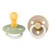 BIBS Colour Latex Rund Sage GLOW/Vanilla GLOW 2 pack - flera storlekar