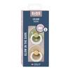 BIBS Colour Latex Rund Sage GLOW/Vanilla GLOW 2 pack - flera storlekar