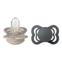BIBS Supreme Silicone Symmetrica 2 pack - Strl 1