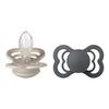 BIBS Supreme Silicone Symmetrica 2 pack - flera storlekar
